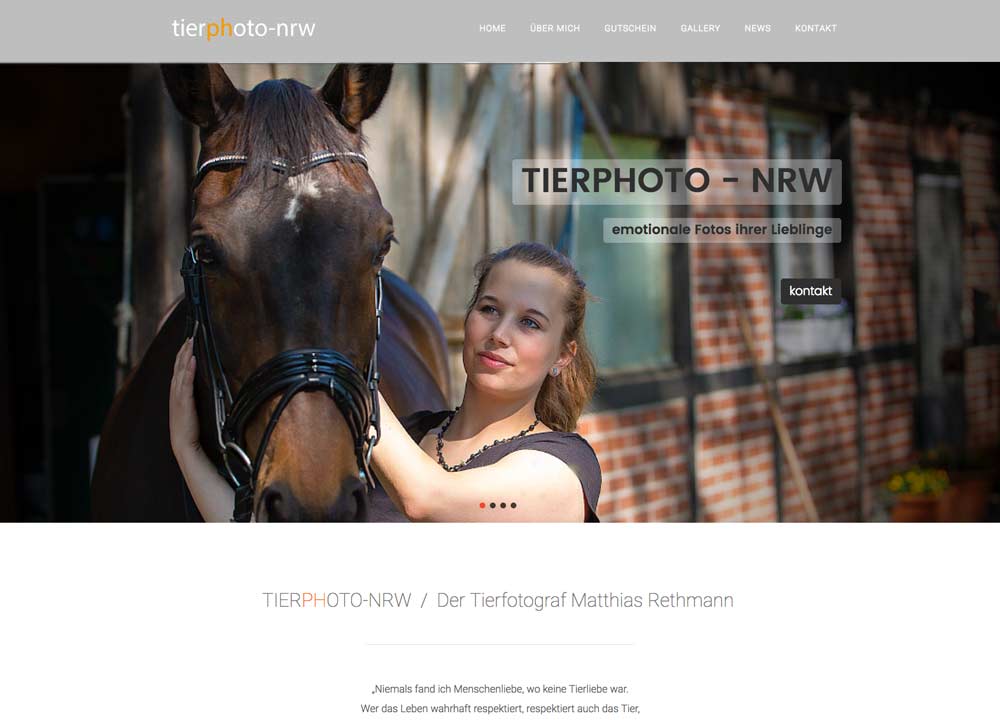neue webseite von Tierphoto-NRW.de